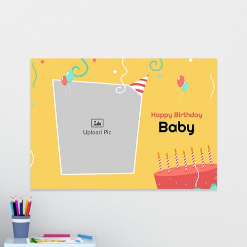 Birthday Blast Design: Landscape Acrylic Photo Frame with Image Printing – PrintShoppy Photo Frames