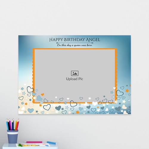 Sky with Love Stars Design: Landscape Acrylic Photo Frame with Image Printing – PrintShoppy Photo Frames