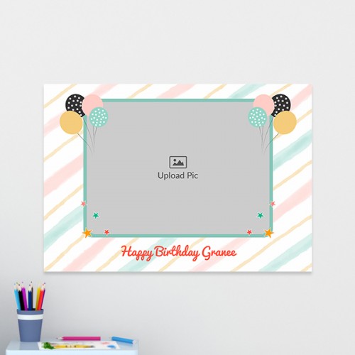 Happy Birthday Granny Design: Landscape Acrylic Photo Frame with Image Printing – PrintShoppy Photo Frames