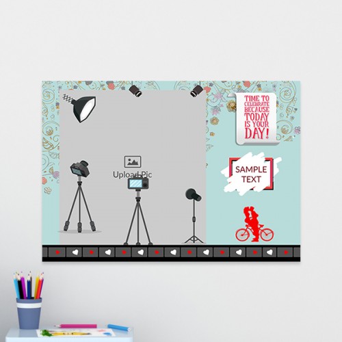 Lights Camera Action Design: Landscape Acrylic Photo Frame with Image Printing – PrintShoppy Photo Frames