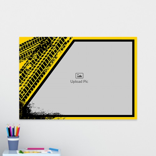 Yellow Graffiti Frame Design: Landscape Acrylic Photo Frame with Image Printing – PrintShoppy Photo Frames