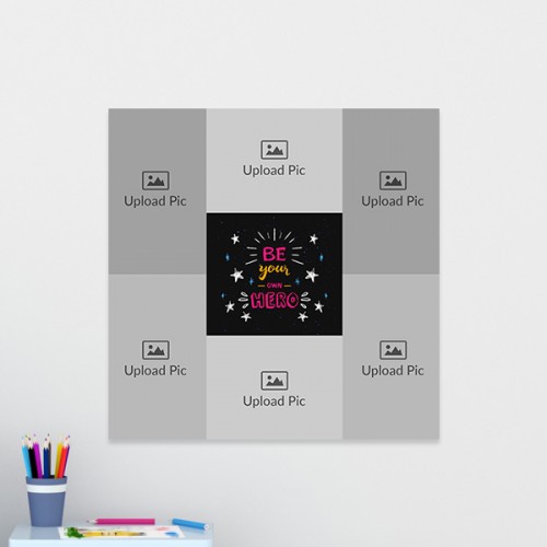 Be Your Own Hero Design: Square Acrylic Photo Frame with Image Printing – PrintShoppy Photo Frames