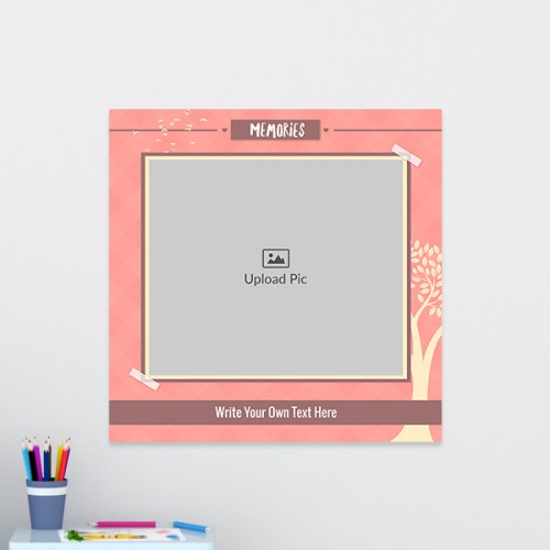Family Memories with Photo: Square Acrylic Photo Frame with Image Printing – PrintShoppy Photo Frames