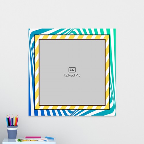 Revolving Pattern Theme: Square Acrylic Photo Frame with Image Printing – PrintShoppy Photo Frames