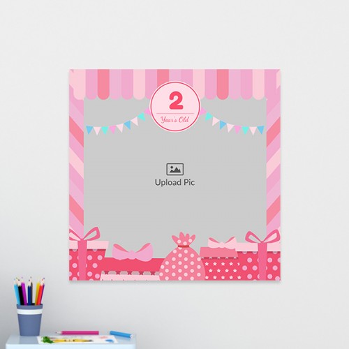Kids Birthday Wishes: Square Acrylic Photo Frame with Image Printing – PrintShoppy Photo Frames