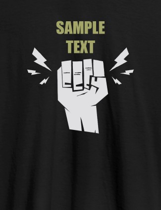 Fist Personalised Mens T Shirt Black Color Fist Personalised Mens T Shirt Black Color