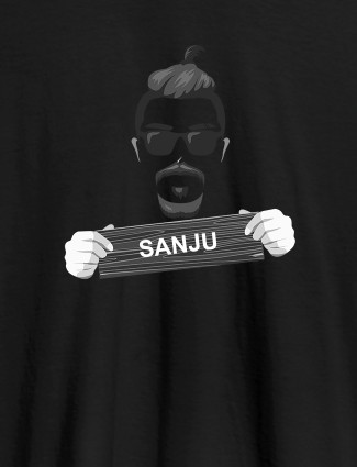 Funky Beard Moustache Sunglasses Personalised Mens T Shirt Black Color