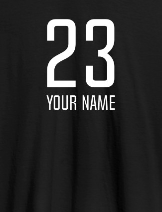 Number and Name On Black Color Personalized T-Shirt Number and Name On Black Color Personalized T-Shirt