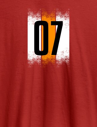 Your Favorite Number On Red Color Personalized Tshirt Your Favorite Number On Red Color Personalized Tshirt