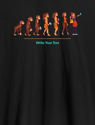 Women Life Cycle with Your Text On Black Color Personalized T-Shirt for Women Women Life Cycle with Your Text On Black Color Personalized T-Shirt for Women