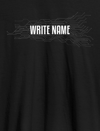 Circuit Theme with Name On Black Color Customized Women Tees Circuit Theme with Name On Black Color Customized Women Tees