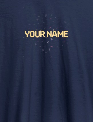 Blast Design with Your Name On Navy Blue Color Customized Womens T-Shirt Blast Design with Your Name On Navy Blue Color Customized Womens T-Shirt