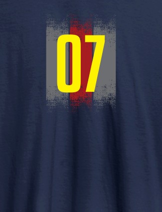 Your Favorite Number On Navy Blue Color Customized Women T-Shirt