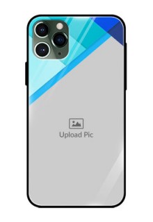 Apple iPhone 11 Pro Custom Glass Phone Case  - Blue Pattern Design