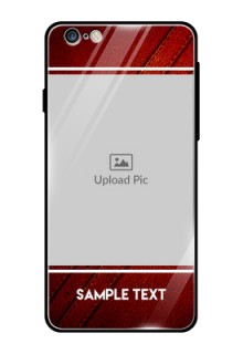 Apple iPhone 6 Plus Personalized Glass Phone Case  - Leather Phone Case Design