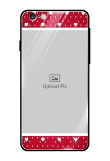 Apple iPhone 6 Plus Photo Printing on Glass Case  - Hearts Mobile Case Design