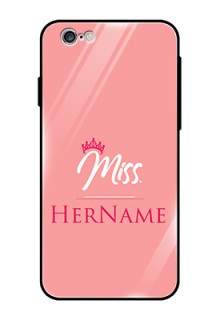 Iphone 6 Custom Glass Phone Case Mrs with Name