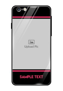 Apple iPhone 6S Plus Custom Glass Mobile Case  - with Add Text Design