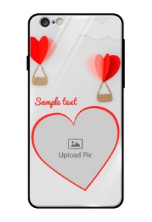 Apple iPhone 6S Plus Custom Glass Mobile Case  - Parachute Love Design