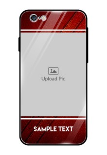 Apple iPhone 6s Personalized Glass Phone Case  - Leather Phone Case Design