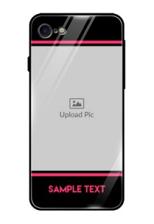 Apple iPhone 7 Custom Glass Mobile Case  - with Add Text Design