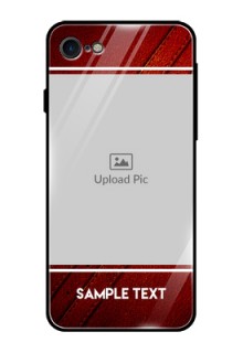 Apple iPhone 7 Personalized Glass Phone Case  - Leather Phone Case Design