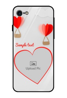 Apple iPhone 7 Custom Glass Mobile Case  - Parachute Love Design