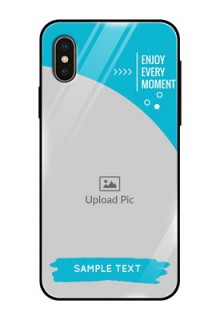 Apple iPhone X Custom Glass Mobile Case  - Happy Moment Design