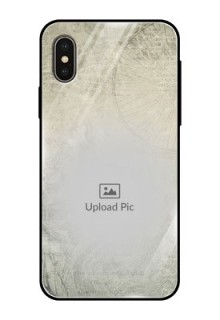 Apple iPhone X Custom Glass Phone Case  - with vintage design