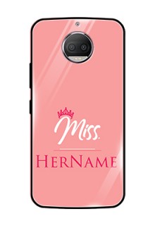 Moto G5s Plus Custom Glass Phone Case Mrs with Name