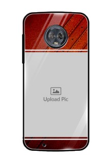 Moto G6 Personalized Glass Phone Case  - Leather Phone Case Design