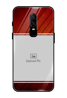 OnePlus 6 Personalized Glass Phone Case  - Leather Phone Case Design