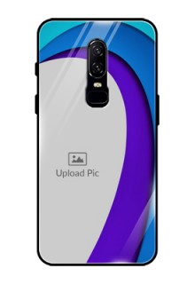OnePlus 6 Photo Printing on Glass Case  - Simple Pattern Design