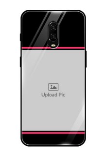 OnePlus 6T Custom Glass Mobile Case  - with Add Text Design