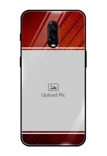 OnePlus 6T Personalized Glass Phone Case  - Leather Phone Case Design