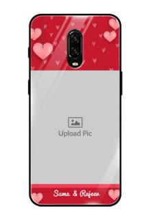 OnePlus 6T Custom Glass Phone Case  - Valentines Day Design