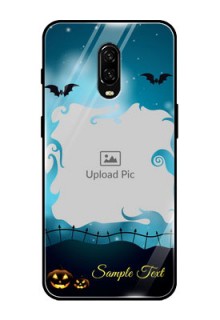 OnePlus 6T Custom Glass Phone Case  - Halloween frame design