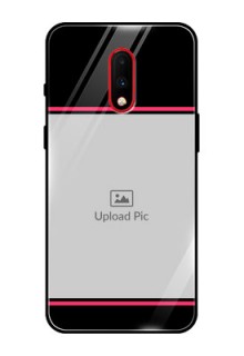 OnePlus 7 Custom Glass Mobile Case  - with Add Text Design