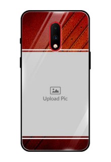 OnePlus 7 Personalized Glass Phone Case  - Leather Phone Case Design
