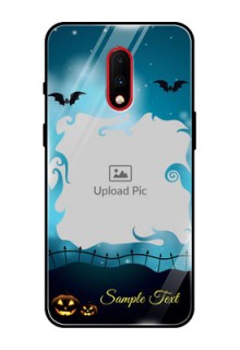 OnePlus 7 Custom Glass Phone Case  - Halloween frame design