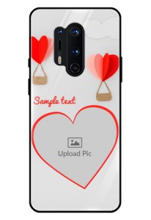 Oneplus 8 Pro Custom Glass Mobile Case  - Parachute Love Design