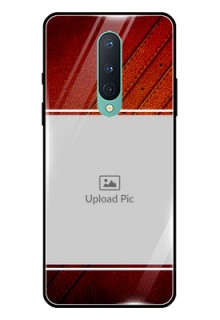 OnePlus 8 Personalized Glass Phone Case  - Leather Phone Case Design