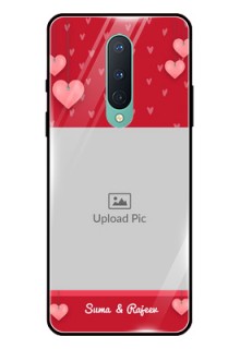 OnePlus 8 Custom Glass Phone Case  - Valentines Day Design