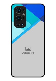 Oneplus 9 Pro 5G Custom Glass Phone Case - Blue Pattern Design