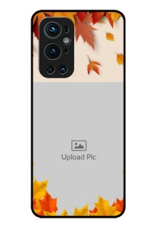Oneplus 9 Pro 5G Photo Printing on Glass Case - Autumn Maple Leaves Design