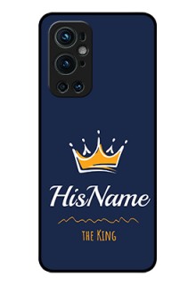 Oneplus 9 Pro 5G Glass Phone Case King with Name