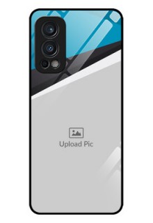 Oneplus Nord 2 5G Photo Printing on Glass Case  - Simple Pattern Photo Upload Design