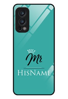 Oneplus Nord 2 5G Custom Glass Phone Case Mr with Name