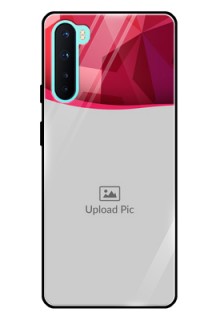 Oneplus Nord 5G Custom Glass Mobile Case  - Red Abstract Design
