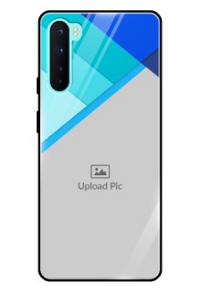 Oneplus Nord 5G Custom Glass Phone Case  - Blue Pattern Design